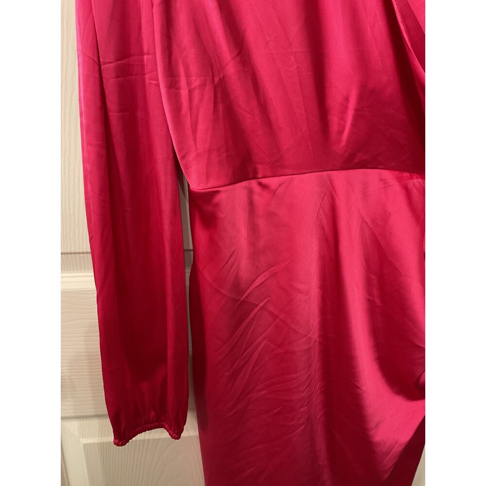 Lulu's Pink Satin Mini Dress - Picture 7 of 9